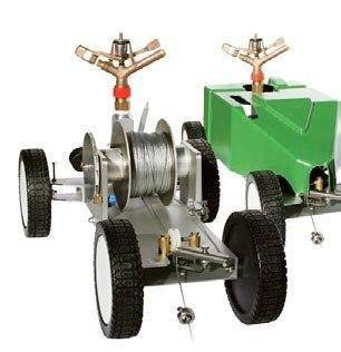 Mobile Bewässerung Regenkönig TURBO 90m (inkl. Düse & grüner Haube) - rasenwelt GmbH