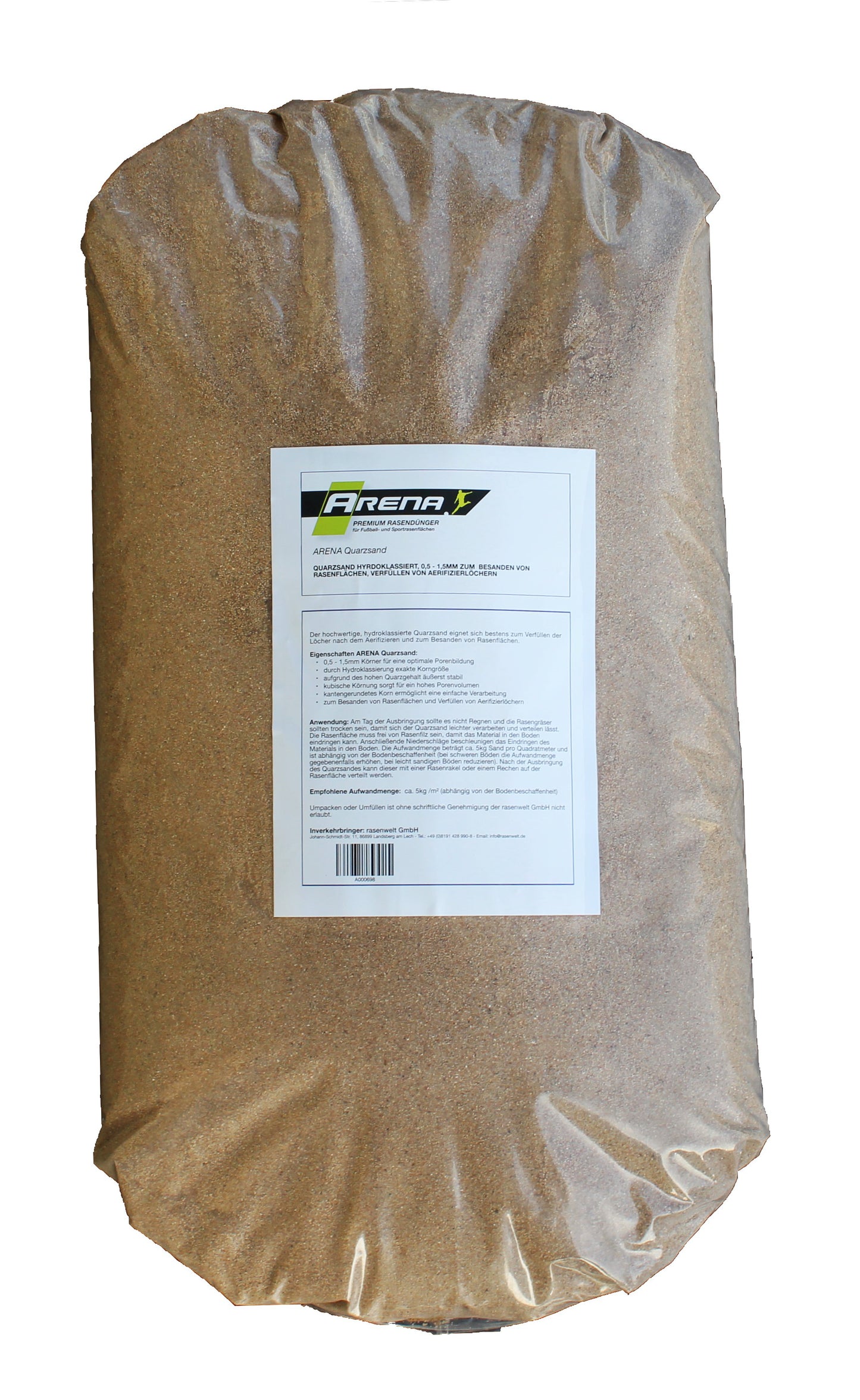 ARENA Quarzsand 0,4 - 1,6mm 25kg - rasenwelt GmbH