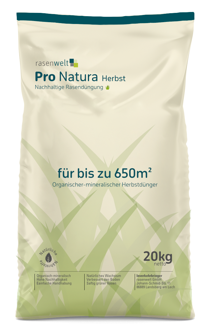 Bio Rasendünger Pro Natura Herbst - rasenwelt GmbH