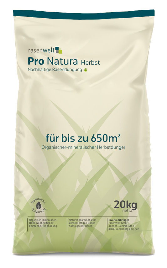 Bio Rasendünger Pro Natura Herbst - rasenwelt GmbH