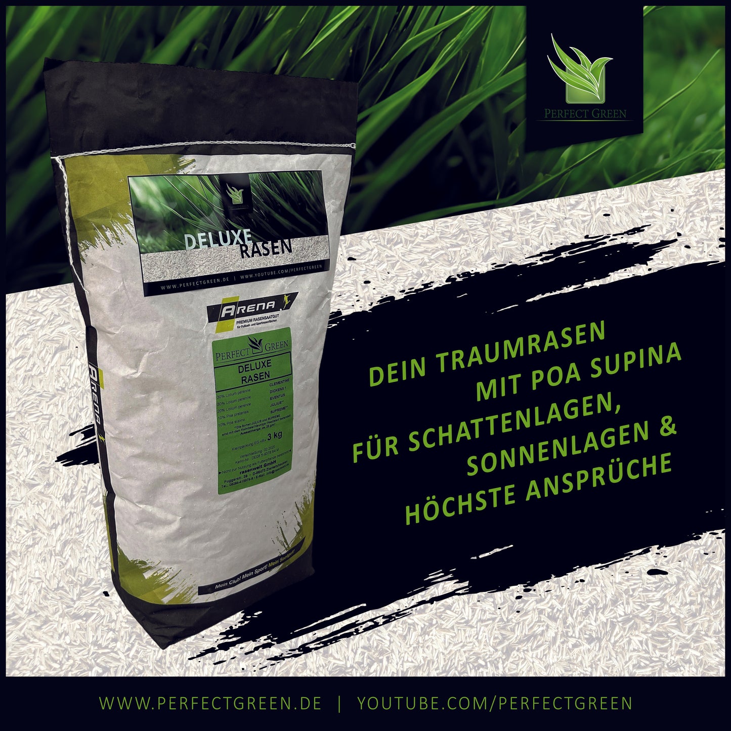 Perfect Green Deluxe Rasen 3kg