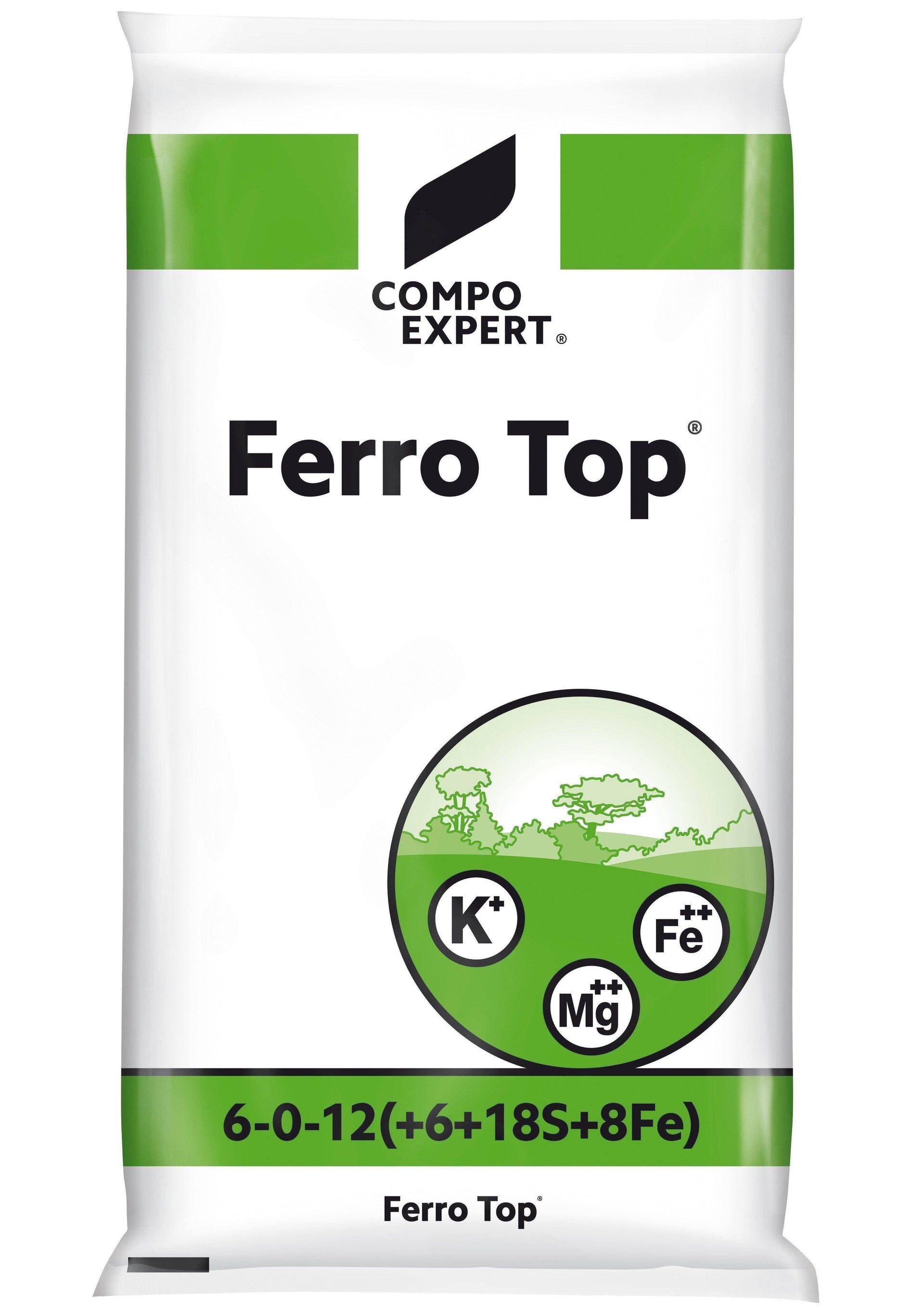 Compo Expert Ferro Top 6+0+12(+6MgO+8Fe) 25 kg – rasenwelt GmbH